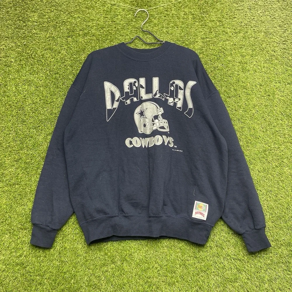 Vintage Dallas Cowboys Nutmeg Sweatshirt Mens XL Crewneck 1993 Blue 90s